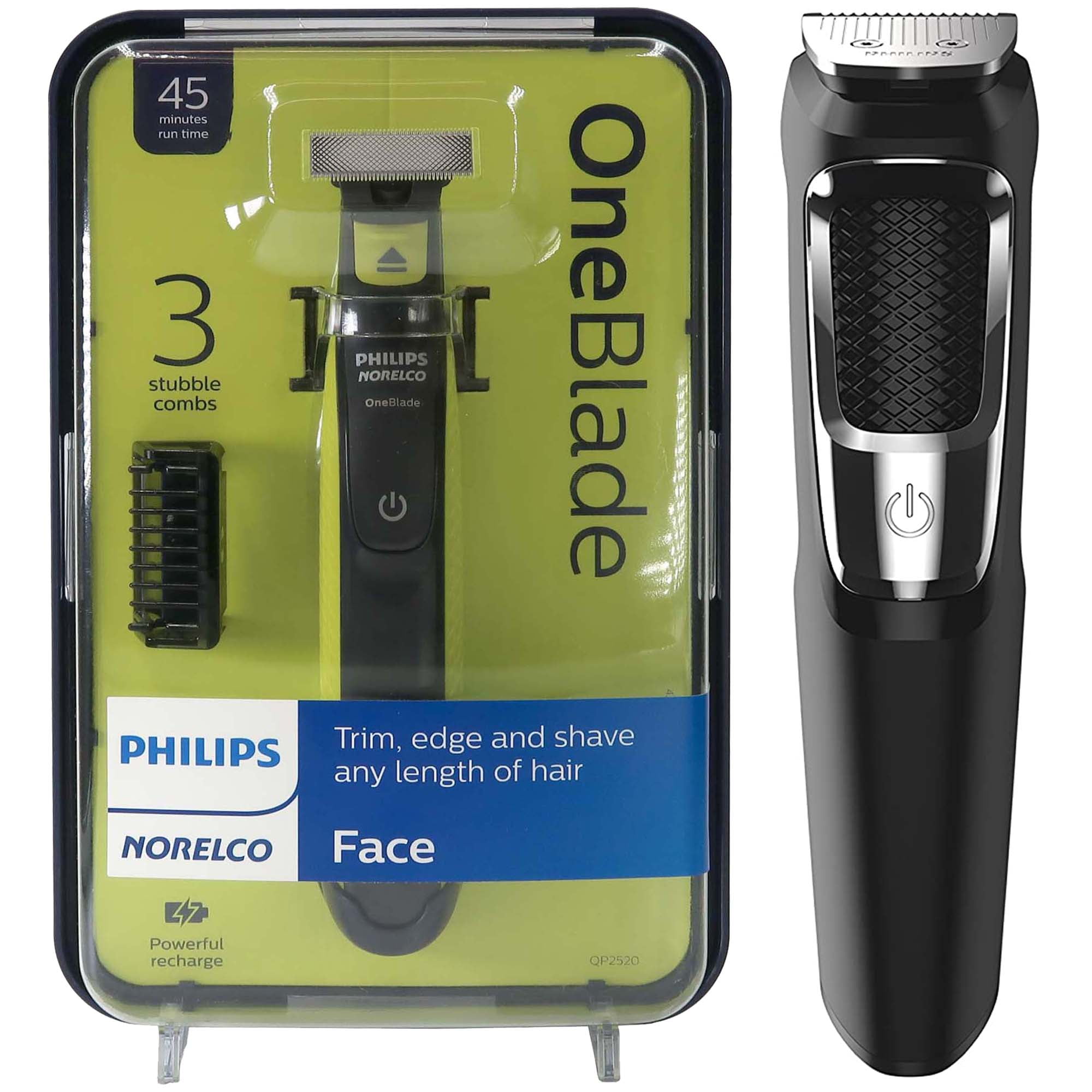 Philips Norelco OneBlade Hybrid Electric Trimmer, Shaver + 13pc Men's