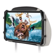 NUSICAN Car Headrest Mount Holder, Universal Back Seat Headrest Tablet Holder, Silicone Holder for Kids Tablet Stand, Anti Slip & Angle-Adjustable Holder Fits for 7-12.9'' Tablets iPad Pro Air