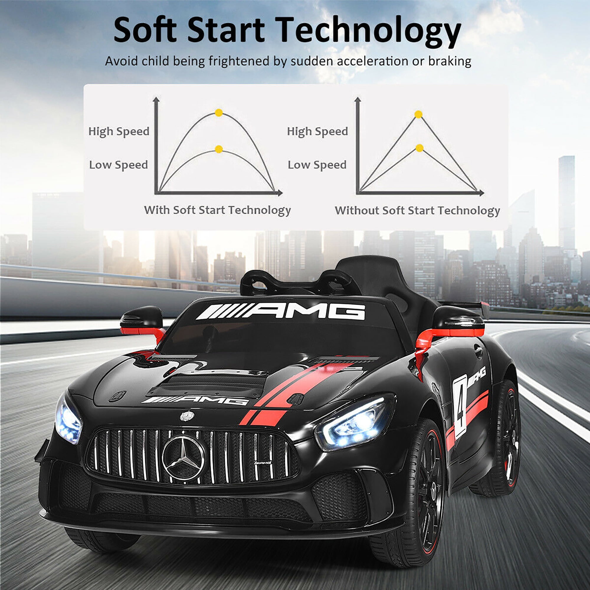 costway 12v mercedes benz amg