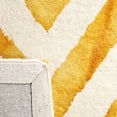 thumbnail image 4 of Safavieh Dip Dye Lara Distressed Wool Runner Rug, Ivory/Gold, 2'3" x 10', 4 of 8