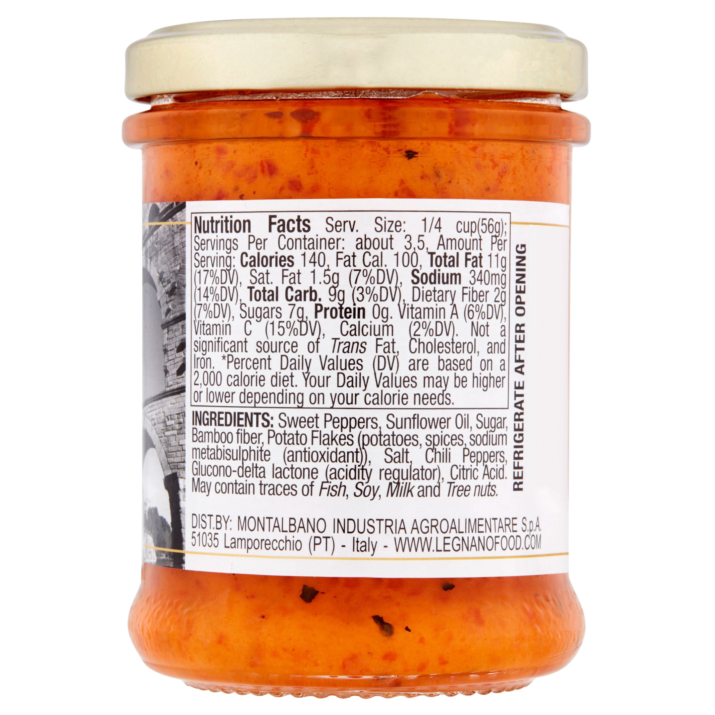Legnano Vegan Chili Pesto alla Calabrese, 6.5 oz, 6 pack