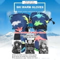 thumbnail image 2 of Teissuly Children's Ski Gloves, Cold Non-slip Warm Colorful Dinosaur Teissuly WER202311012013, 2 of 2