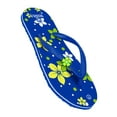 thumbnail image 3 of JMAT-Misha Women's Flip Flop House Slippers, Flat Heel, Platform, Open Toe, ML128 Blue 5, 3 of 3