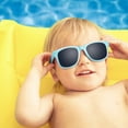 thumbnail image 3 of Nacuwa Baby Sunglasses - 100% UV Proof Sunglasses for Baby, Toddler, Kids - Ages 0-2 Years - Case and Pouch included (Blue), 3 of 8