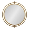 thumbnail image 3 of Kate and Laurel Baron Pivot Mirror, Gold 21" Diameter, 3 of 9