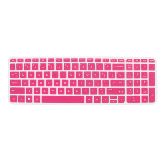 Unique Bargains Anti-Dust Keyboard Protector Skin Film Cover Fuchsia for HP Pavilion 15 Laptop