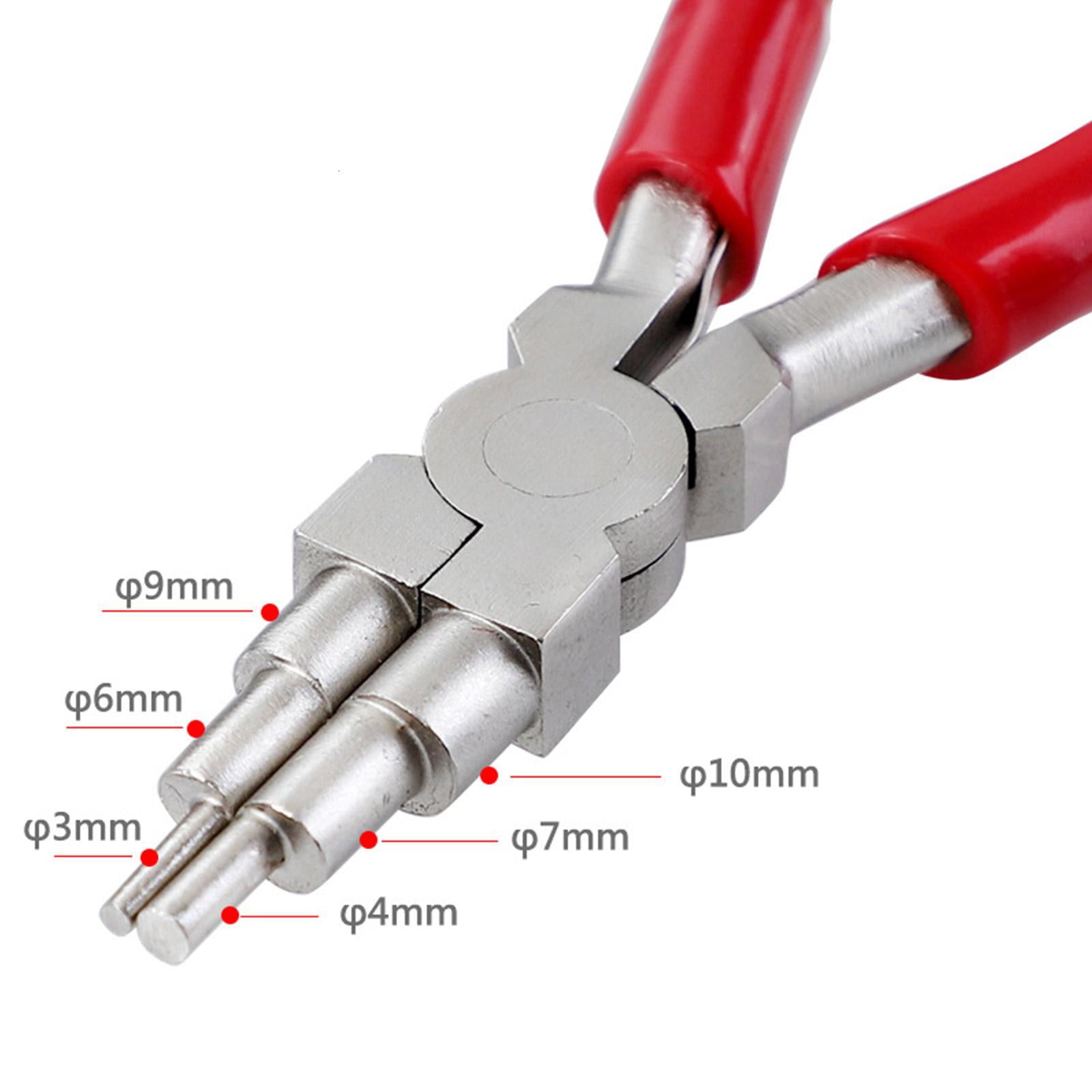 CEORPER 6x Jewelry Repair Set Crimping Plier Bent Nose Plier for Beading Craft Necklace