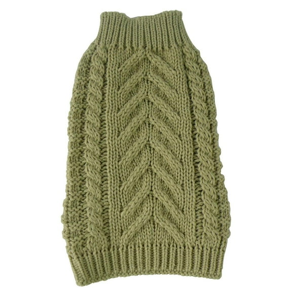 Pet Life SW11TNMD Swivel-Swirl Heavy Cable Knitted Fashion Designer Dog Sweater- Medium
