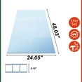 thumbnail image 6 of LZBEITEM 14 Pieces Set 2' (W) x 4' (L) Polycarbonate Panel,Twin-Wall Polycarbonate Sheets Waterproof UV Protected Reinforced Clear Sheets for Greenhouse, Outdoor, Plant Stand Roof, 6 of 7