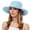 Blue, variant on Bucket Hats for Men Women Summer Wide Brim Breathable Boonie Hat Uv Protection Sun Hat Fishing Hiking Hats