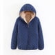 thumbnail image 1 of Chaqueta corta bordada a cuadros con abrigo de lana de cordero y algodón engrosado, 1 of 5