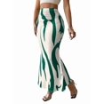 thumbnail image 2 of Women'S Ruched Bodycon Maxi Skirt High Waisted Fishtail Pencil Long Skirts Fall Green XL, 2 of 7