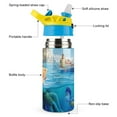 thumbnail image 3 of Kids Water Bottle with Straw - Luca Stainless Steel Travel Cup Vacuum Insulated Water Bottles for Boys Girls, 3 of 7