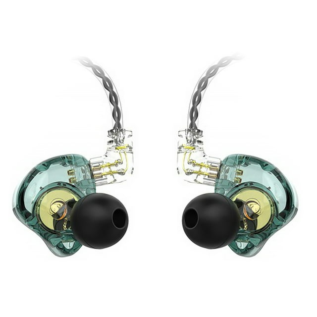 Sidaley Auriculares TRN MT1 a prueba de sudor, auriculares indoloros, auriculares con cancelación de ruido, auriculares para correr, altavoz de Cables de audio/vídeo Verde sin micrófono