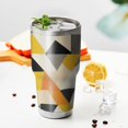 thumbnail image 3 of 30oz Modern Art Geometric Tumblers Stainless Steel Tumbler with Lid and Straw,Vacuum Insulated Double Wall Travel Tumbler Cups Mug with Cleaning Brush for Coffee,Tea, 3 of 7