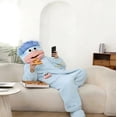 thumbnail image 6 of Unisex Plush Monster Onesie Pajamas, Ultra-Soft Flannel One-Piece Costume Loungewear, Onesie Pajamas Cozy Home Loungewear, 6 of 6