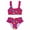 A-Pink90, variant on JAJAHO Girls Bikini Set 2 Piece Swimsuits For Kids Summer Leopard Printed Spaghetti Strap Ruffle Bathing Suit 3-7Y Versatile Beachwear