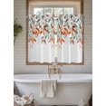 thumbnail image 4 of Vintage Leaves Bathroom Window Curtain, Summer Botanical Pastoral Watercolor Light Filtering Coffee Kitchen Curtains, Bedroom Living Room Curtains 2 Panel 84"x54", 4 of 6