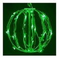 thumbnail image 2 of LED Light Ball - 8 Inch Foldable Sphere - Christmas Decorations, Party Lights, Outdoor Indoor Decor - White Frame/Green Lights, 2 of 2