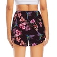 thumbnail image 2 of Lsque Humming Bird And Tropical Printed Women's Running Shorts with Liner Pockets,Elastic Quick Dry Workout Athletic Gym Yoga Shorts,Womens High Waist Shorts-XX-Large, 2 of 9
