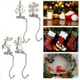 thumbnail image 7 of Christmas Stocking Holders with Unique Designs - 4pcs Mantel Hooks for Holiday Decor, 7 of 7