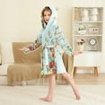 thumbnail image 4 of FORMRS Niños Bathrobe Unisex Hooded Robe Soft Plush Pajamas Sleepwear, Size 10-12T, Colorful Tomatoes, 4 of 7
