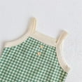 thumbnail image 4 of WRKEKC Baby Girl Casual Romper, Toddler Girl Summer Jumpsuit, Children's Plaid Sleeveless Jumpsuit Baby Summer Breathable Bag Fart Jacket, 4 of 4