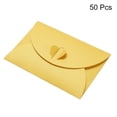 thumbnail image 3 of Unique Bargains Enveloppes Mini avec Fermoir Cœur, Jaune, Lot de 50, 3 of 5