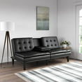 thumbnail image 1 of Home Trends Memory Foam PillowTop Futon with Cupholder, 1 of 3