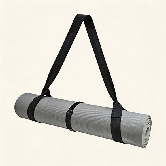 Adjustable Yoga Mat Carrier, Wide Non-Slip Strap Holder with Hook-and-Loop Fastener for Fitness Workouts, Gym Training and Travel