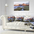 thumbnail image 3 of Designart Colorada lagoon and Volcano Pabellon - Landscape Printed Throw Pillow - 12x20, 3 of 5