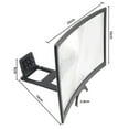 thumbnail image 2 of ROSENICE Curved Screen Magnifier for Cell Phone 1Pack Black ABS Acrylic for Video Watching, 2 of 8