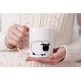 thumbnail image 7 of MUGBREW 11 Oz Ceramic Tea Cup Coffee Mug, Scribble Sheep Drawing, 7 of 7
