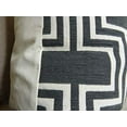 thumbnail image 3 of Plutus Conduit Espresso Handmade Throw Pillow, (Double sided 20" x 36" King), 3 of 3