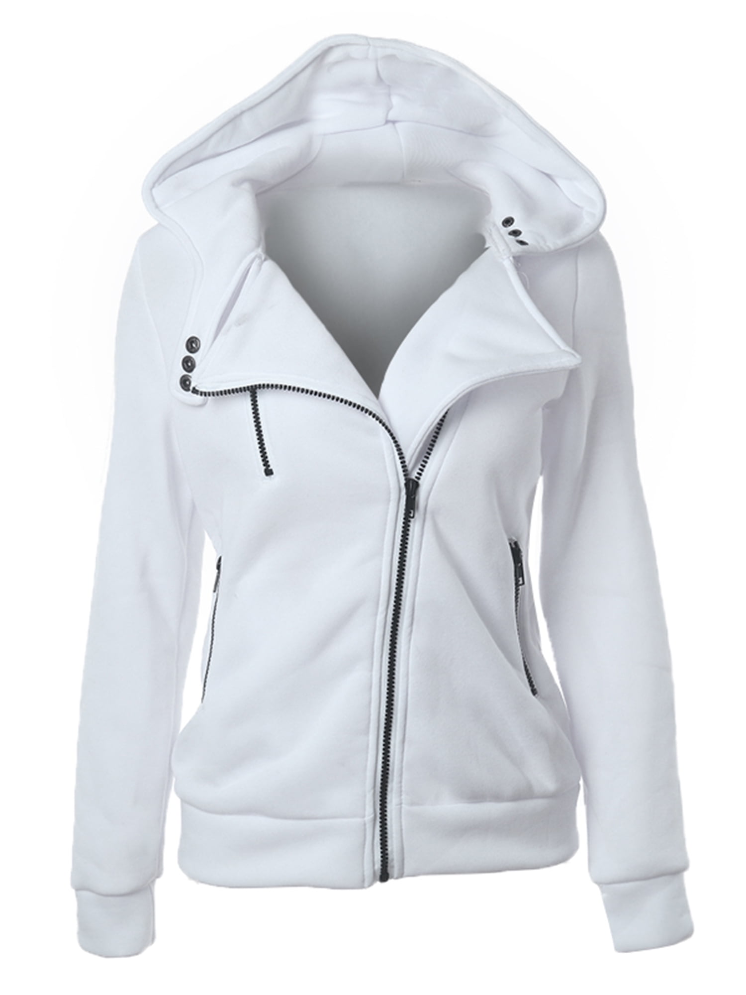 Womens Zip Up Hoodie Coat Sweatshirt Long Sleeve Pullover Jacket Coat Jumper Top Womens Zip Up Hoodie Coat Sweatshirt Long Sleeve Pullover Jacket Coat Jumper Top
