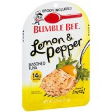 Bumble Bee Lemon and Pepper Seasoned Tuna 2.5 oz (Pack of