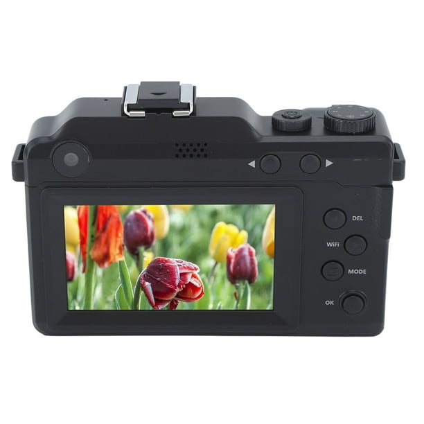 Cámara Digital, Cámara 4K HD, Cámae de Vlogging de Doble Lente Confocque Autico de 48MP Con Zoom de 18x Antivibracia, Cámara Pequeña Compacta Con Pantalla Ips de 3