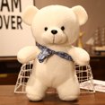 thumbnail image 3 of 6 estilos de oso de peluche con suéter y bufanda, 25/35cm, animales de peluche, muñeca, bebé, niña, amante, regalos de cumpleaños, 3 of 5