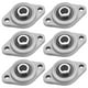 thumbnail image 1 of 6 PCS Cojinete Cojinete de aleación de zinc y acero 8 mm KFL08 Cojinete con brida autoalineable Cojinete de bloque de almohada antioxidante para locomotora Aeroespacial Mecánico Coche Metalurgia Zhivalor WLJ-4829, 1 of 5