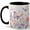 Black, variant on Watercolor Butterfly Flower Coffee Mug, Pastel Floral Garden Mug for Women, 11 oz Ceramic Cup