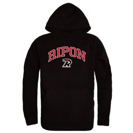 W Republic Ripon College Red Hawks Campus Hoodie  Black - 2XL