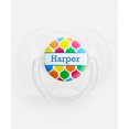 thumbnail image 1 of Personalized Name Bright Neon Moroccan Tile Pacifier, 1 of 4