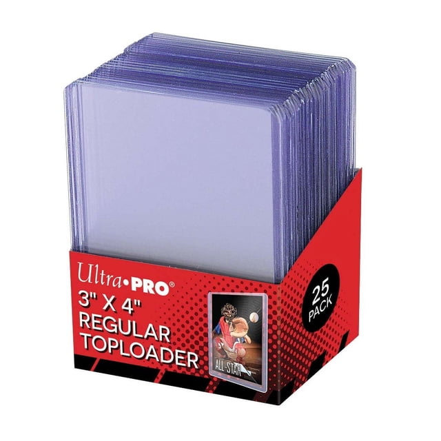 Tarjetero Ultra Pro 25 3 X 4 con cargador superior para tarjetas deportivas