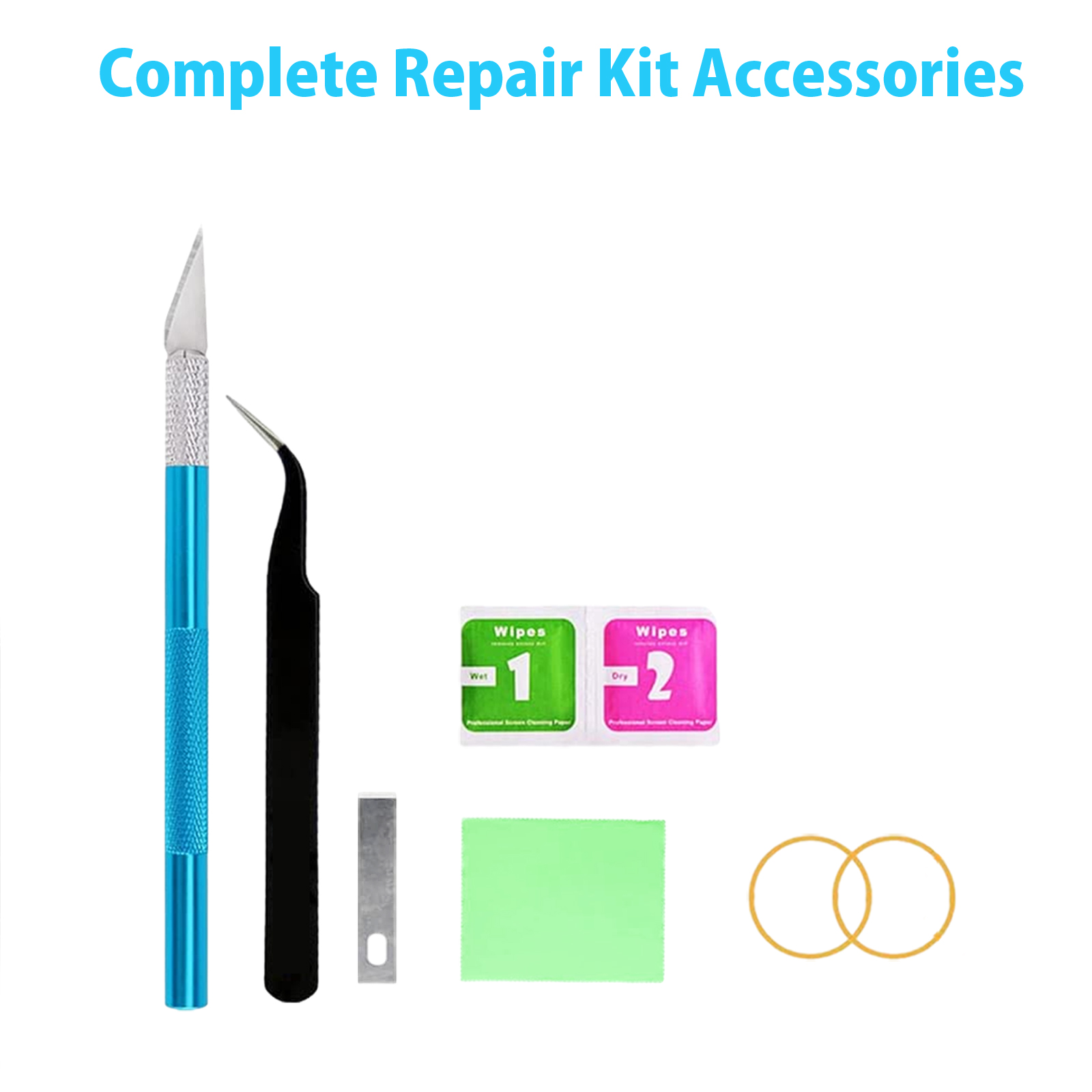 Couvercle Arrière En Verre Pour IPhone 15 Pro Max - Remplacement Avec Outils - Couleur Titanium Blanc
