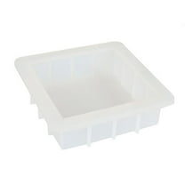 Rvaymup 6inch Square Silicone Mold Candle Aromatherapy Soap Making Mould Chocolate Candy