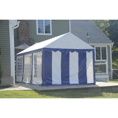 Enclosure Kit with Windows for Party Tent 10' x 20'/3m x 6m, Blue/White, (Frame and Cover Not Included)