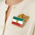thumbnail image 6 of YiJuHui Iranian Flag Pin Brooch Accessories, Patriotic Lapel Pin Badge, Enamel Flag Brooch for Men Women, Collectible Souvenir Gift for Iranians, 6 of 6
