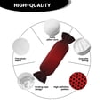 thumbnail image 5 of Wukai Red Geometric Print Candy Pillow Cylindrical Pillows Sofa Pillow Neck Hand Support Pillows Including Insert Lumbar Pillows, 5 of 8