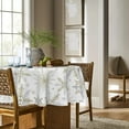 thumbnail image 6 of Christmas Tablecloth 60×60 Inch Round, Simple Snow Stick Figure Washable Table Cover for Party Picnic Dinner Decor, 6 of 6