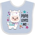 thumbnail image 3 of Inktastic Papa Loves Me Cute and Happy Llama Boys or Girls Baby Bib, 3 of 4